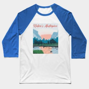 Natures Masterpiece Brushed Artwork Baseball T-Shirt